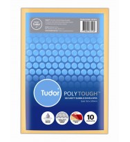 Envelope tudor polytough bubble security seal 10's 165x240 gold