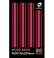 Memo book olympic 80pg 165x100 stapled pk 20