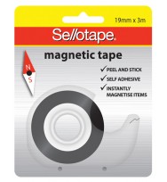 Tape magnetic sello 19mmx3m adhesive h/sell