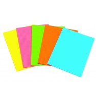 Office pads acco a4 fluro 40lf 5 asstd cols
