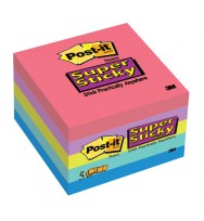 3M Post-it Super Sticky Notes Prints 5 Pack Assorted Ultra Colours