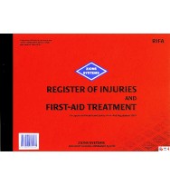 Book Register ZIONS RIFA Of Injuries & First Aid Treatment  