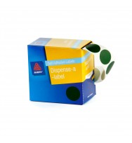 Label avery disp 24mm green dot dmc24g