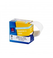 Label avery disp 101x24 white dmr10124w