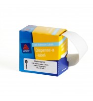 Label avery disp 76x27 white dmr7627w