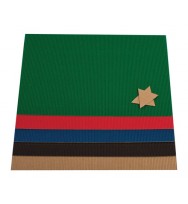 Cardboard quill 500x630 flute 5 asst cols pk25