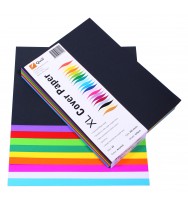 Cardboard quill a4 xl multicover 125gsm asst colours pk250