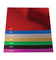 Cardboard quill 510x630 foil silver 250gsm-pack of 25