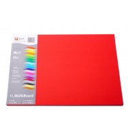 Cardboard quill a3 xl multiboard 210gsm red pk 25