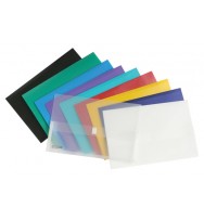 Document wallet b/tone f/c w/velcro red