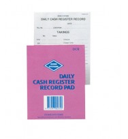 Daily cash register record pad zions dcr