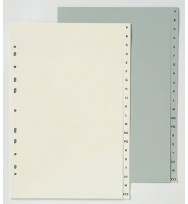 Dividers marbig f/c pp grey a-z