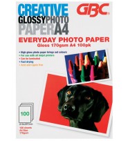 Paper photo gbc a4 e/day high gloss 160gsm pk100
