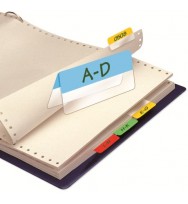 Index tabs bantex 40mm white