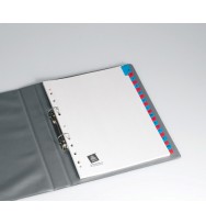 Dividers avery a4 mylar printed blue & red tab a-z