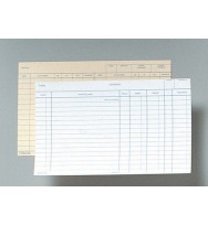 System cards zions 58stw 5x8 white stock card pk100