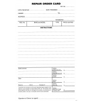 Repair order cards zions roc pk250