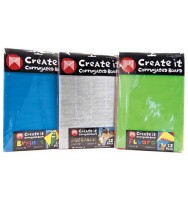 Craft board micador a4 create it corrugated fluoro 12 shts