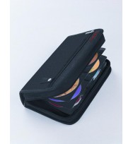 Cd wallet #85332 fellowes 64 cap black nylon