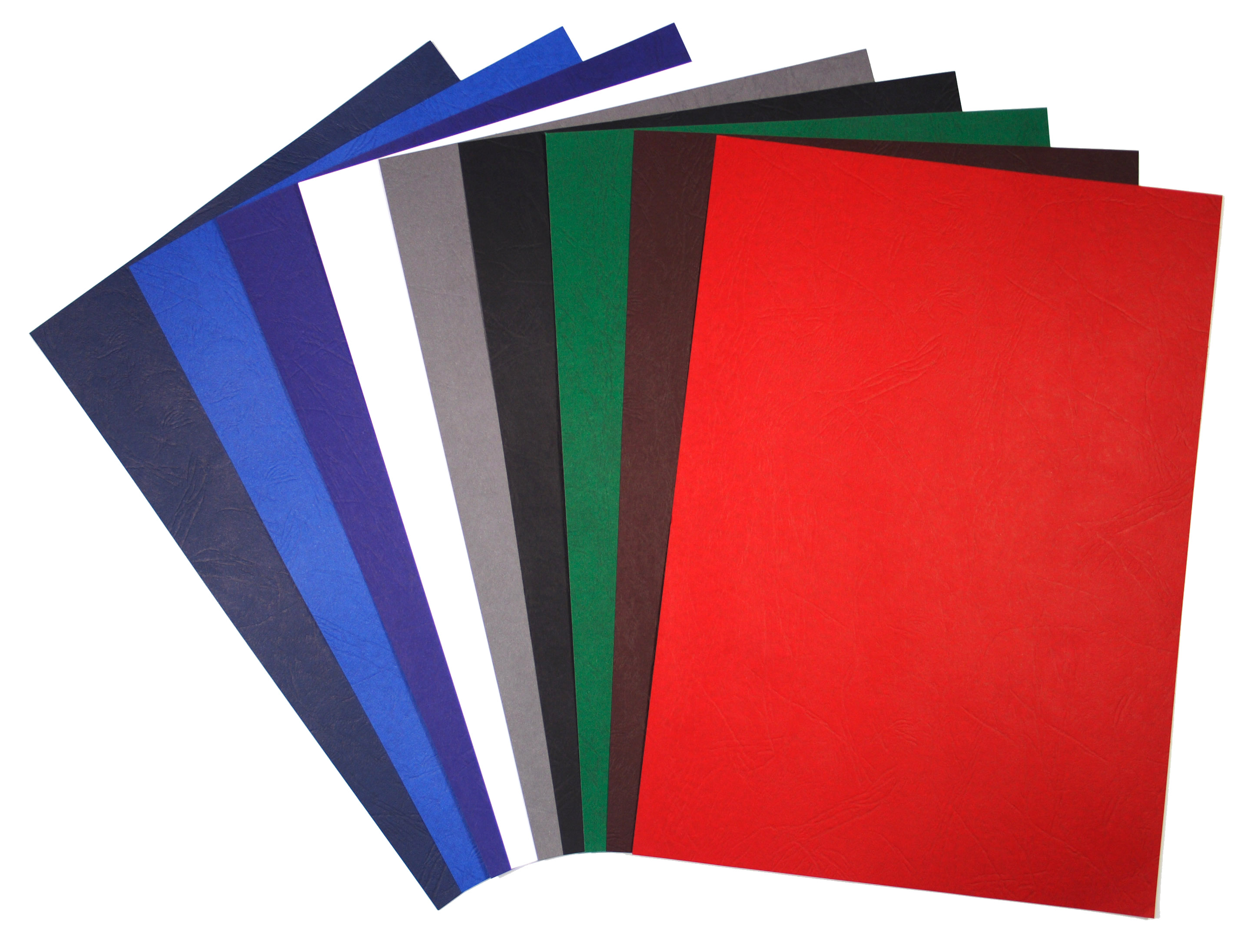 Binding covers quill a4 l/grain navy blue 250gm pk 100