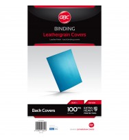 Binding Covers GBC A4 Leathergrain Blue -Pack 100