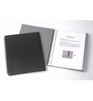 Display book marbig a4 twin wire black fixed 30p