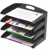 Organiser desk marbig 4 tier metal
