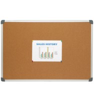 Cork board boone 1200x900 alum natural