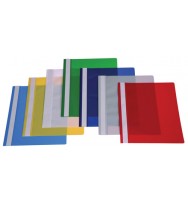 Flat file esselte a4 clear front grey