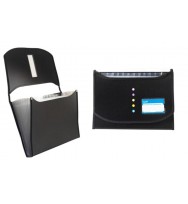 Expanding file bantex 13 pocket view jet black pp eco