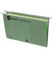Suspension File Marbig Foolscap Steel Runners Pack 10 -Green