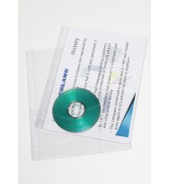 Sheet protectors c/land a4 cd pocket