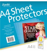 Sheet protectors b/tone a4 10's bx 50 (bts code)
