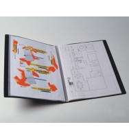 Display book marbig a3 black 20p