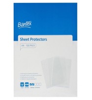 Sheet protectors beautone a4 tough p/pocket 50 microns light embossed