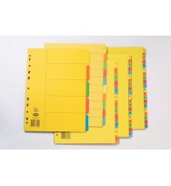 Dividers marbig a4 manilla bright 5 tab