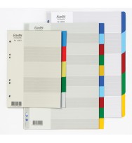 Dividers bantex a4 pp col 5 tab