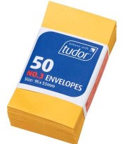 Envelopes Seed #3 95x55 Pack 50