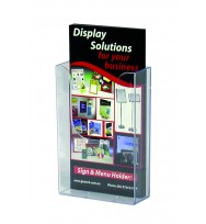 Deflect-o brochure holder dl wall mount 39612