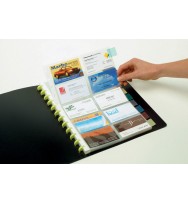 Business card book refill marbig kwik zip pk10