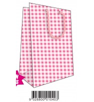 Bag gift ozcorp large gingham pink