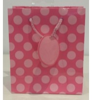 Bag gift sml ozcorp pink spot
