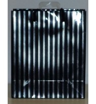 Bag gift ozcorp small pinstripe black/silver