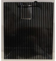 Bag gift ozcorp large pinstripe black/silver