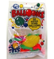 Balloons alpen waterbombs w/pump 35's asst