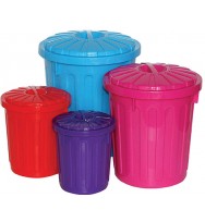 Storage bin itty bitty asst sizes colours set4
