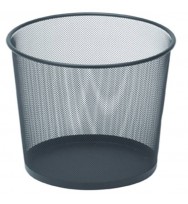 Waste Paper Bin ESSELTE Metal Mesh 10L w280 x d260 x h260 mm -Black