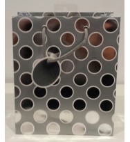 Bag gift medium ozcorp silver dots