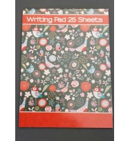 Writng pad ozcorp grey birds 145x195mm 25 sheets