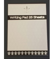 Writng Pad Ozcorp Fleur De Lys 145x195mm 25 Sheets